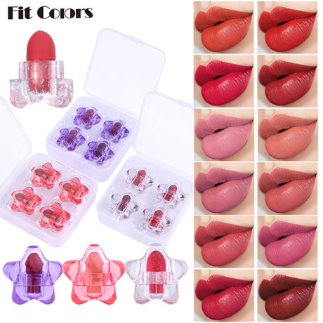 Fit Colors Pentagram Mini Lipstick Set Pentagram 12 Colors Mini Portable Capsule Lipstick - V.I.P Digital Presence