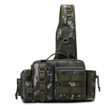 Men's Fishing Backpack: Equipped with bait box, equipment storage bag, pole holder, sling & shoulder bag design. - V.I.P Digital Presence