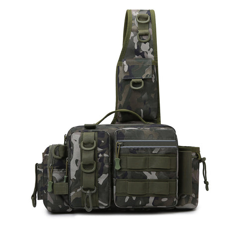 Men's Fishing Backpack: Equipped with bait box, equipment storage bag, pole holder, sling & shoulder bag design. - V.I.P Digital Presence