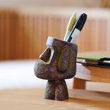 3D Resurrection Island Stone Statue Pen Holder Bathroom Storage Decoration Resin - V.I.P Digital Presence