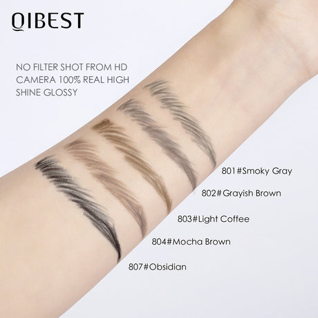 QIBEST Double End Ultra Fine Eyebrow Pencil Triangular Eyebrow Pencil Waterproof Sweat-Proof Natural Eyebrow Cream Not Easy To Take Off Makeup - V.I.P Digital Presence