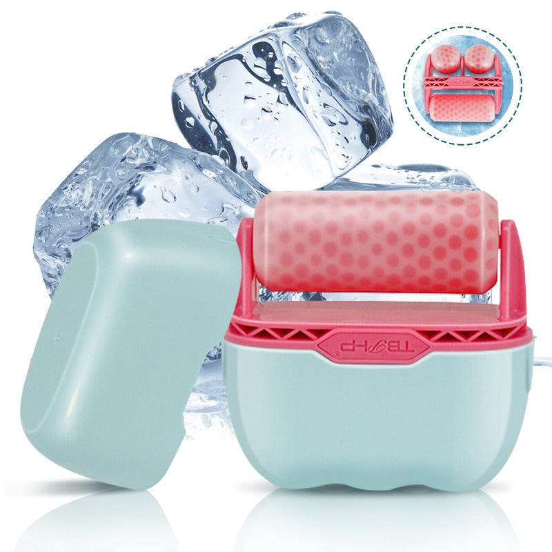 2 in 1 double head plastic ice roller ice roller facial ice skin instrument facial beauty cold compress massager - V.I.P Digital Presence