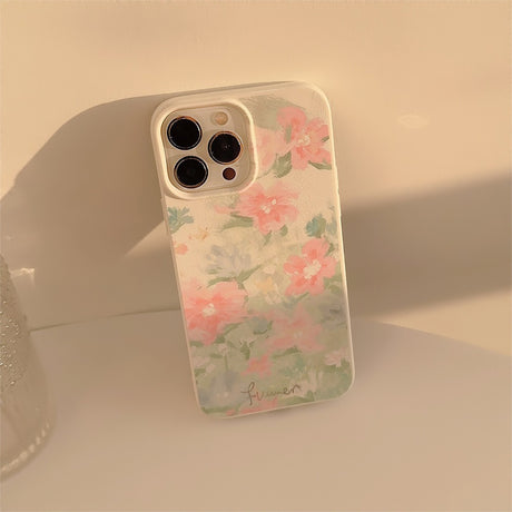 Garden in Oil Painting iPhone 15 Phone Case 14 Art 13Pro Silicone Max - V.I.P Digital Presence