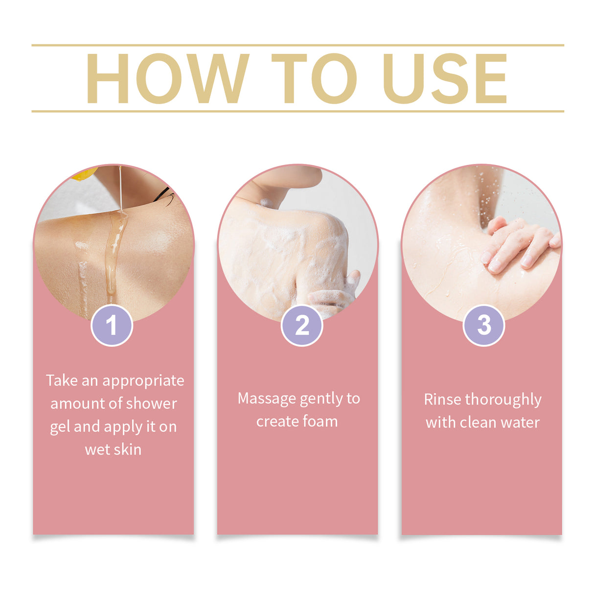 Fragrant Body Wash (Rose Scent) Moisturize And Moisturize Skin To Improve Dry Women's Body Wash