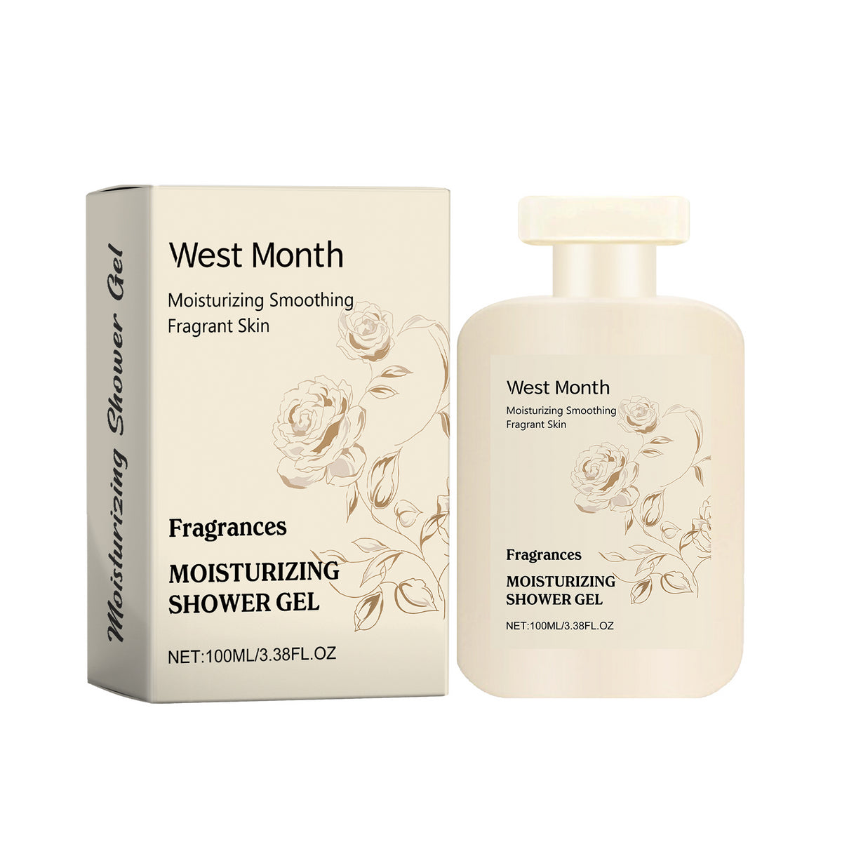 Perfumed Moisturizing Body Wash Gently Cleanses Skin, Soft, Moist, Refreshing And Fragrant