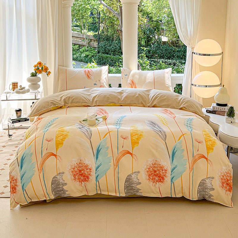 Cartoon Four-Piece Set Fresh Autumn and Winter Single Student Dormitory Bedding Sheet Three-Piece Set Single Quilt Cover - V.I.P Digital Presence