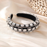 Retro Baroque colored glass drill sponge hair hoop - V.I.P Digital Presence