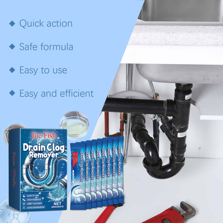 Pipe Dredging Cleaning Powder Clean Dissolves Drain Pipe Powder Oil, Clogs And Deodorizes - V.I.P Digital Presence