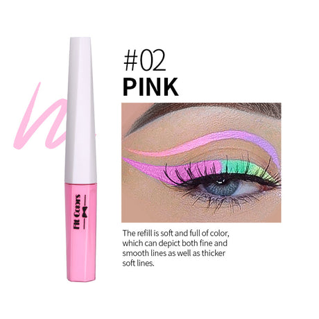 Fit Colors Fluorescent Luminous Color Eyeliner Rainbow Painted Graffiti Waterproof Quick Drying Eyeliner - V.I.P Digital Presence