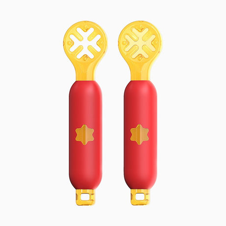 Rice paste complementary food spoon hole shaped children's tableware wholesale mother and baby products silicone grinding gum - V.I.P Digital Presence