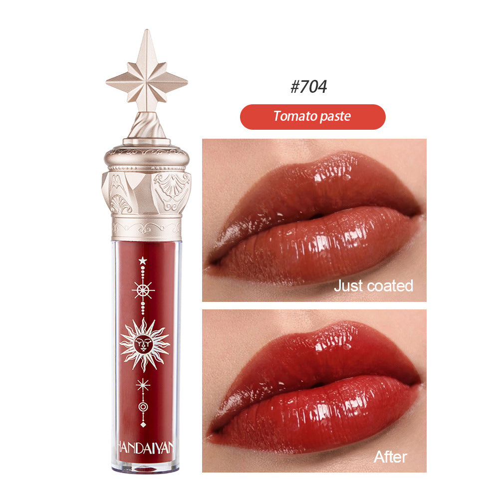 HANDAIYAN Small Star Stick Lip Gloss Lipstick Water Light Film Mirror Lip Glaze Glass Lip Gloss Moisturizing Lasting Not Easy To Fade - V.I.P Digital Presence