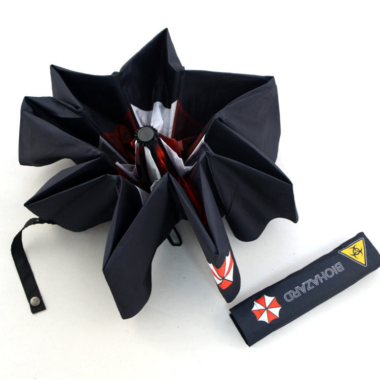Creative Folding Sunny Umbrella Biochemical Crisis Triple Fold Sunshade Umbrella Rain and Rain dual-use - V.I.P Digital Presence
