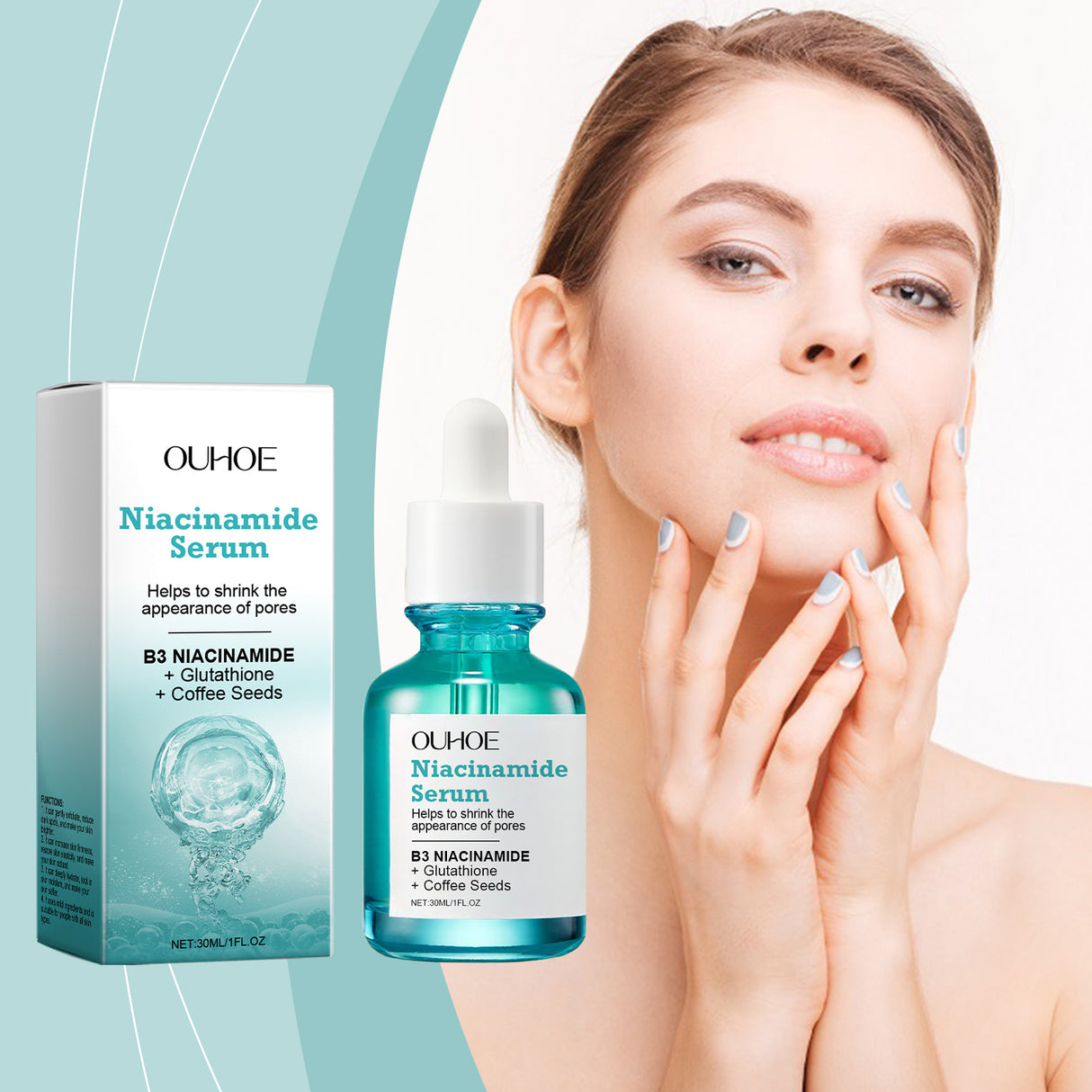 Nicotinamide Brightening Serum, Gently Nourishing, Hydrating And Brightening Facial Skin Moisturizing And Skincare Essence - V.I.P Digital Presence