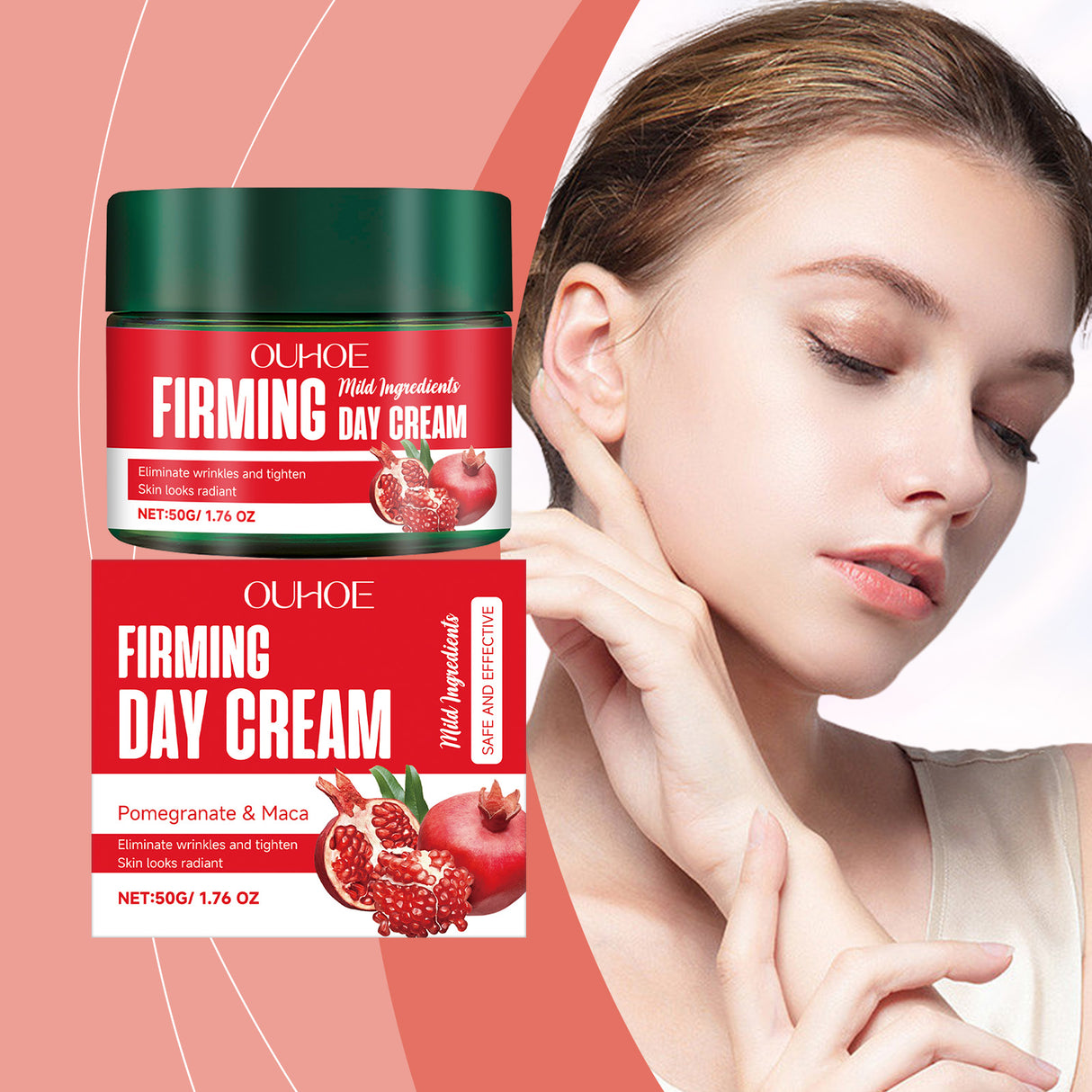 Moisturizing Cream Lightens Fine Lines, Brightens Skin, Moisturizes Tender Skin And Improves Skin Quality