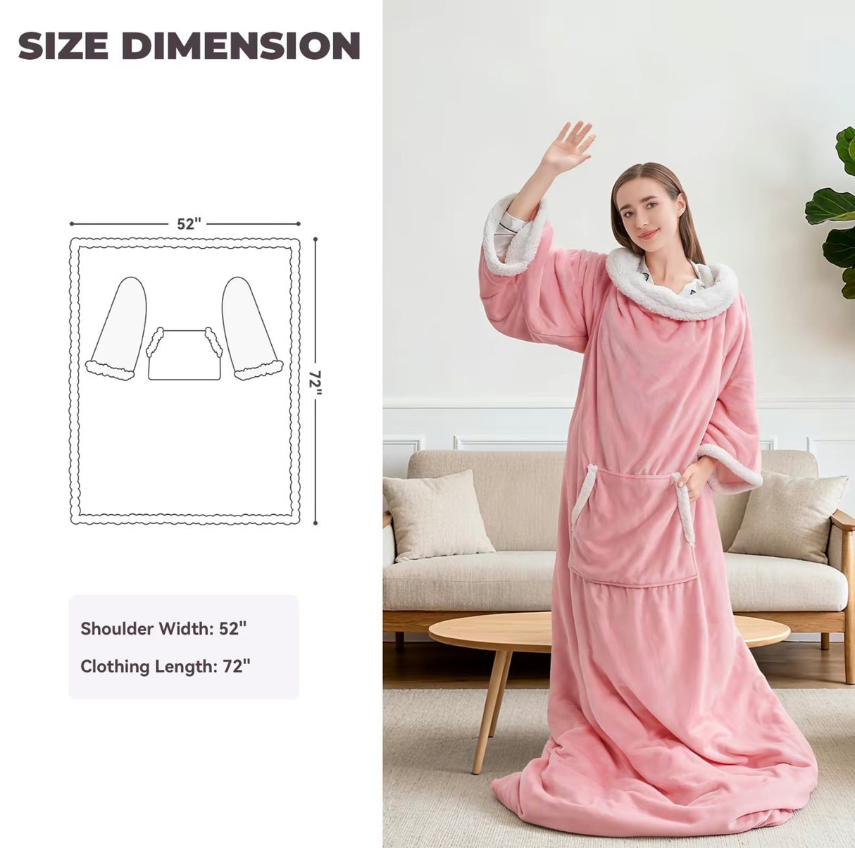 CozyNest Heated Wearable Blanket