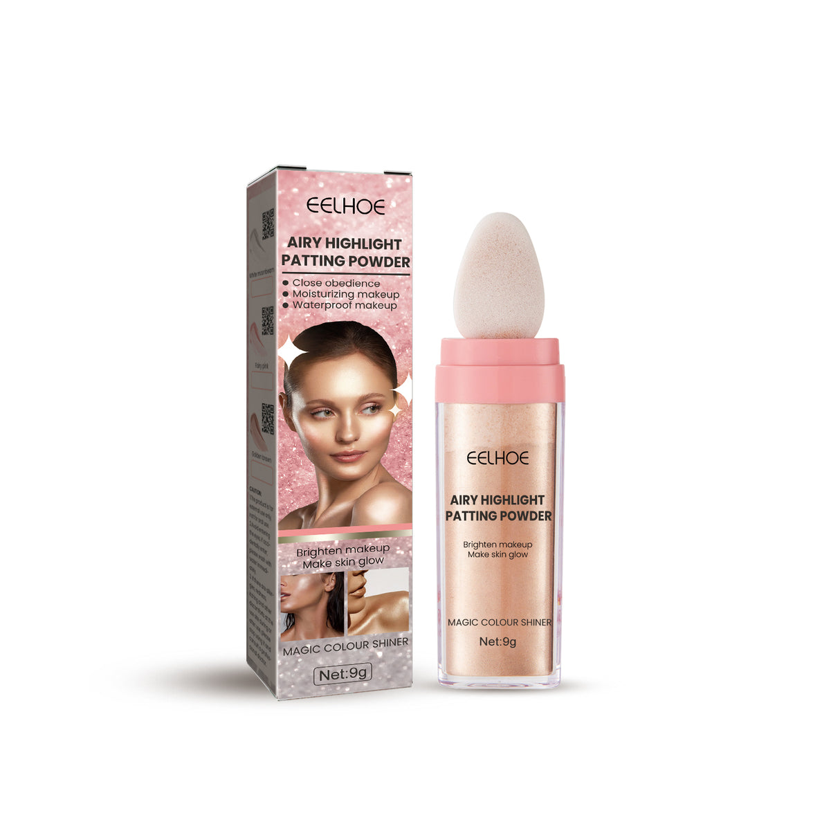 Highlighter Pat Powder, Light Highlighter Natural 3D Contoring Powder - V.I.P Digital Presence