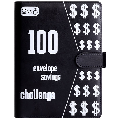 100 Envelope Challenge Binder Couples 100 Day Challenge Savings Savings Notebook - V.I.P Digital Presence