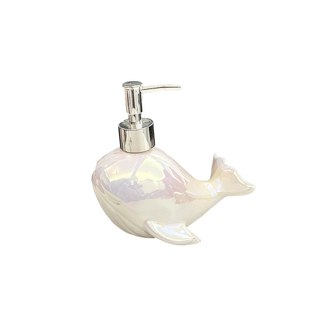 Creative Ceramic Whale Lotion Bottle Household Soap Bottle Shampoo Shower Gel Bottle Hand Sanitizer Bottles Bathroom Supplies - V.I.P Digital Presence