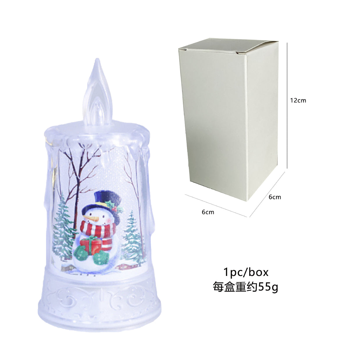 Christmas led electronic candle light Christmas snowman elk decoration luminous night light atmosphere light ornaments - V.I.P Digital Presence