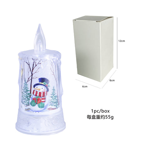 Christmas led electronic candle light Christmas snowman elk decoration luminous night light atmosphere light ornaments - V.I.P Digital Presence