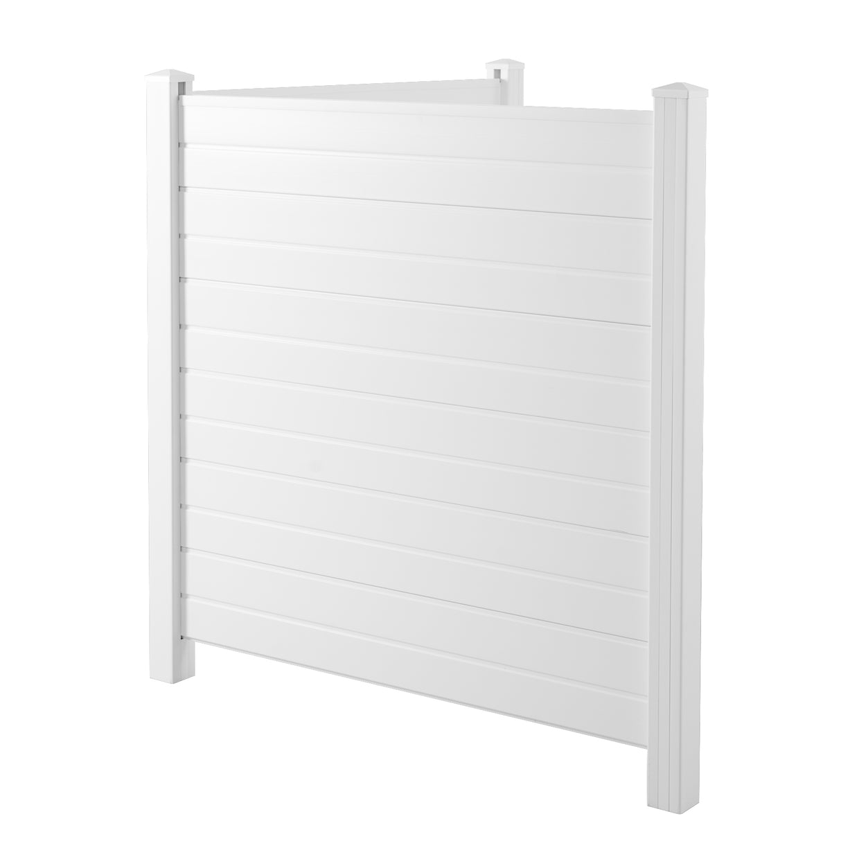Privacy Fence Panels Kit Air Conditioner Trash Can Enclosure Vinyl white color - V.I.P Digital Presence
