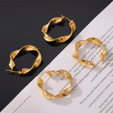 Titanium Steel Twisted Earrings - V.I.P Digital Presence