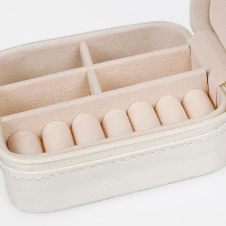 Portable Leather Jewelry Box Candy Color Travel Storage Upgrade With Mirror Earrings Rings Display Organizer Mother's Day Gift - V.I.P Digital Presence