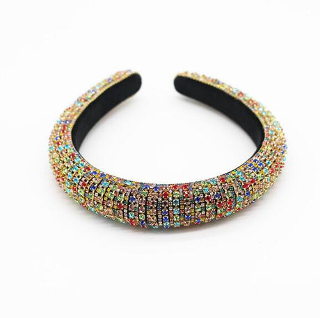 Baroque Full Crystal Hair Bands For Women Lady Luxury Shiny Padded Diamond Headband Hair Hoop Fashion Hair Accessories - V.I.P Digital Presence