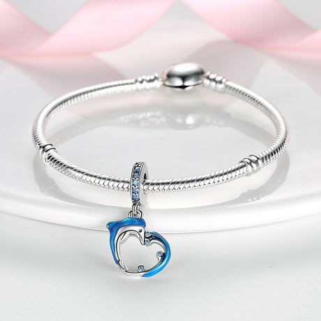 Ocean Dolphin and Whale Pendant Beads Copper Plated DIY Beads Bracelet Necklace - V.I.P Digital Presence