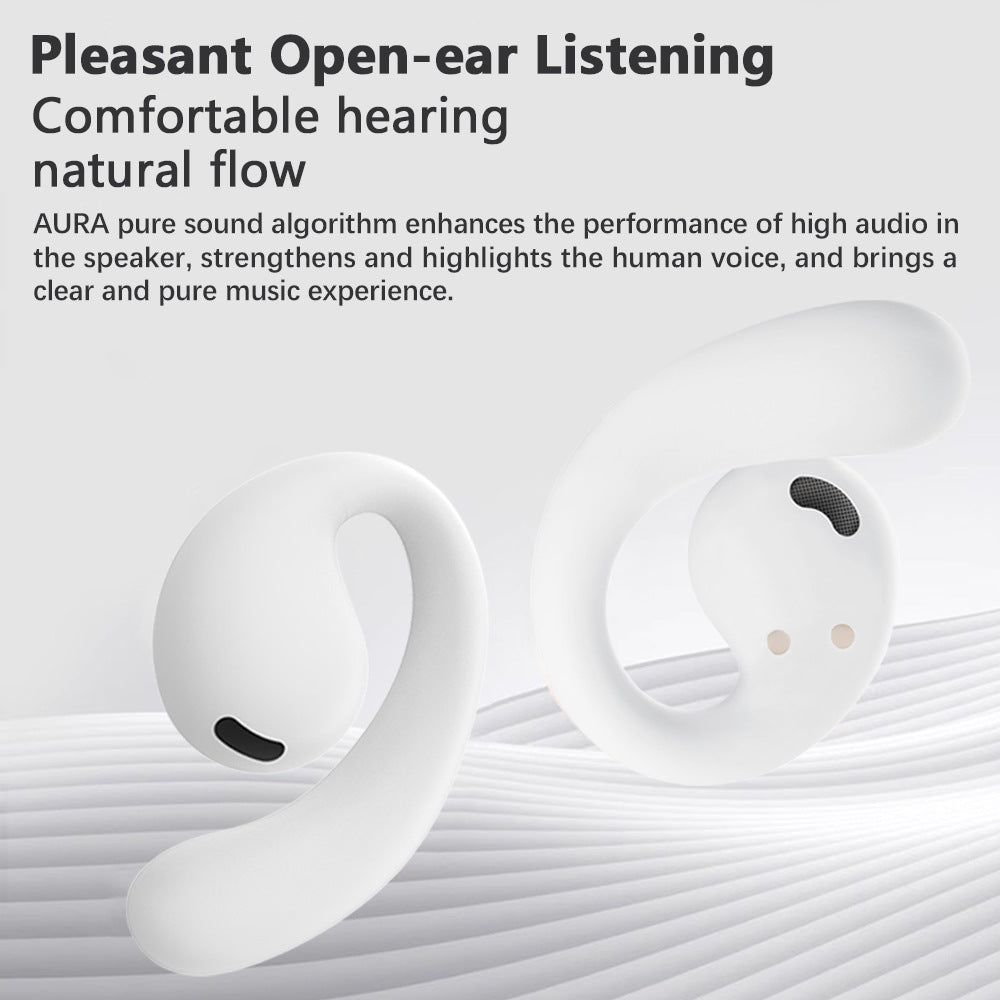Frosted H8 Bluetooth Earphones with Ultra Long Battery Life OWS Non In Ear External Hanging Wireless Earphones - V.I.P Digital Presence
