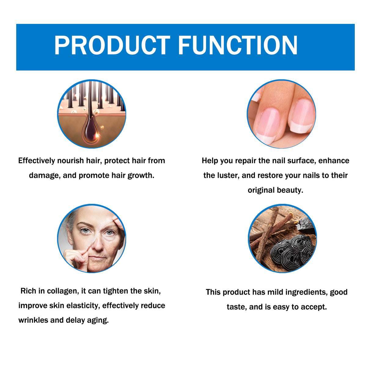 Premium Dietary Supplement, Fade Out Fine Lines Wrinkles Nourish Hair, Repair Nail Thickening Of Light Armor - V.I.P Digital Presence