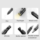 Multifunctional Tactical Pen Flashlight Defense Pen Broken Window Hammer EDC Outdoor Supplies Self-Defense Survival Tools Aluminum Alloy - V.I.P Digital Presence