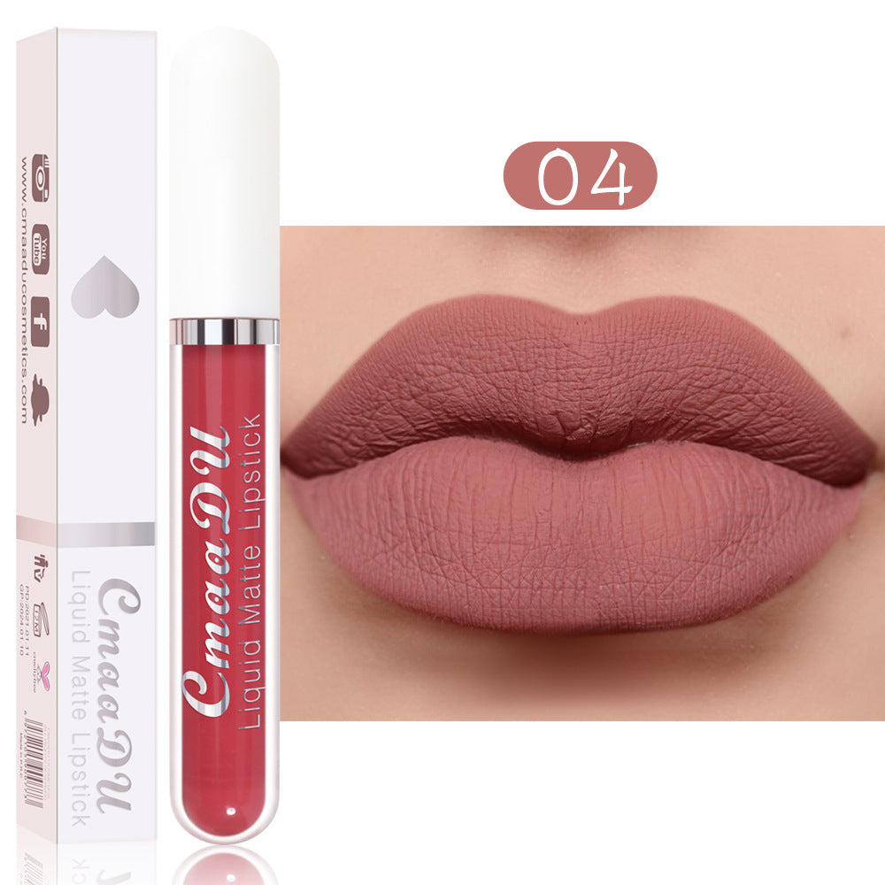 CmaaDu 18 Color Lipstick Matte Non-Stick Cup Waterproof Long Lasting Lip Gloss - V.I.P Digital Presence