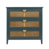 3 Drawer Cabinet Natural rattan American Furniture Suitable for bedroom living room study