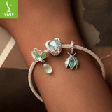 Silver Charm Original Forest Oasis Butterfly Ladybug DIY Bracelet Beads Spring Fresh s925 Pure Silver Beads - V.I.P Digital Presence