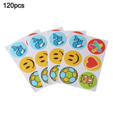 120 Pcs Mosquito Repellent Patches Stickers Football Shape Cartoon Pattern Safe Long-lasting Anti-mosquito Paste Sticker