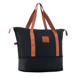 Hard shell luggage set 6-piece luggage set, expandable lightweight wheeled luggage, TSA lock, black brown - V.I.P Digital Presence