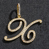 Hip hop accessories grass letter pendant melon seed buckle Cuban chain accessory - V.I.P Digital Presence