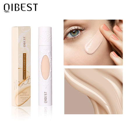 QIBEST Liquid Foundation Long Lasting Makeup Concealer Moisturizing Brightening Matte Natural Liquid Foundation Nude Makeup Repairing Liquid - V.I.P Digital Presence