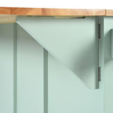 Kitchen trolley, cabinet door internal storage rack with storage cabinet and 3 dining room drawers, mint green - V.I.P Digital Presence