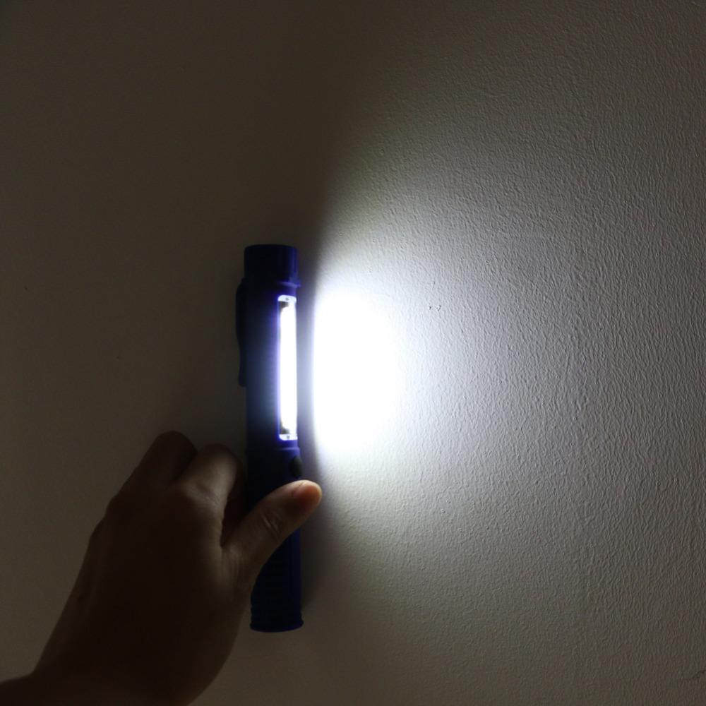 COB LED Mini Pen Multifunction led Torch light Handle work flashlight square Work Hand   With Magnet