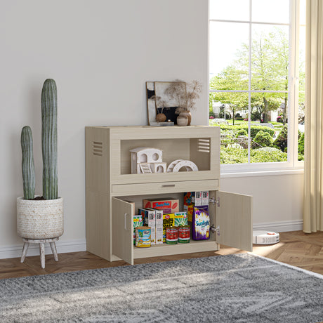 Squirrel cage acrylic panel with independent storage cabinet and wooden guinea pig room with bridge (L 31.50 x W 15.75 x H32.28) - V.I.P Digital Presence