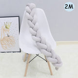 1Pcs 1M/2M/3M Baby Handmade Nodic Knot Newborn Bed Bumper Long Knotted Braid Pillow Baby Bed Bumper Knot Crib Infant Room Decor - V.I.P Digital Presence