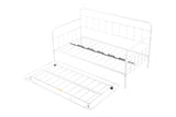 Metal Frame Daybed with trundle（white）