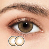 1Pair FDA Certificate Eyes Beautiful Pupil Colorful Girl Cosplay Contact Lenses  Purely brown - V.I.P Digital Presence