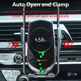 Car Wireless Charger Holder for iPhone X XS XR 8 Plus Mount 10W Qi Fast Charging Auto Clamp Wireless Car Phone Charger Suction - V.I.P Digital Presence