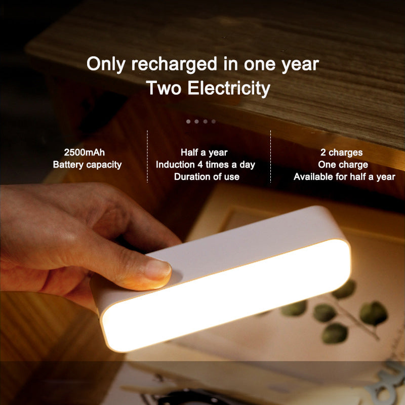 Human body sensing night light intelligent charging bedroom bedside voice control home wireless corridor cabinet night light - V.I.P Digital Presence