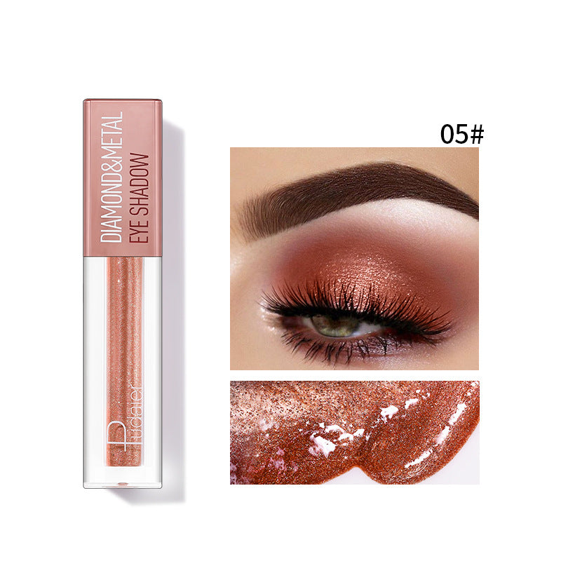 Pudaier Star Diamond Yaojin Liquid Eye Shadow Lying Silkworm Brightens Polarized Mermaid Ji Metal Eye Shadow Liquid - V.I.P Digital Presence