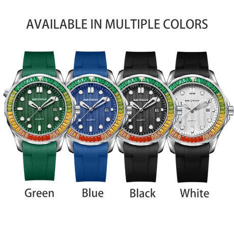Endurance Sport Wristwatch Calendar Watch for Men Business Leisure Quartz Wristwatches Luminous Waterproof reloj hombre - V.I.P Digital Presence