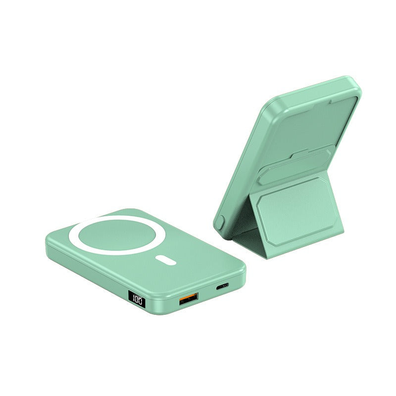 Estación de energía inalámbrica portátil de 10000 mAh y 22,5 W con logotipo personalizado, soporte de carga rápida, banco de energía magnético 